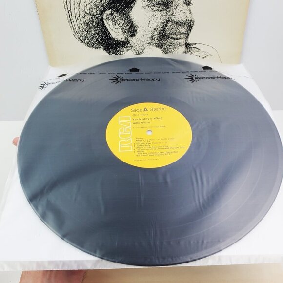 Willie Nelson Yesterday's Wine Vinyl Record 1971 RCA ANL1-1102 Country Stereo - Picture 6 of 9